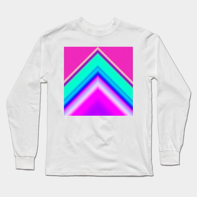 Electric Mountain Hot Pink Long Sleeve T-Shirt by BlakCircleGirl